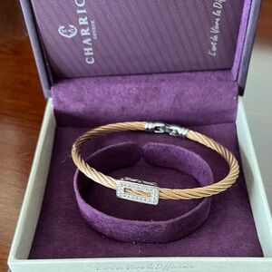 Charriol Rose gold & diamond accent bracelet